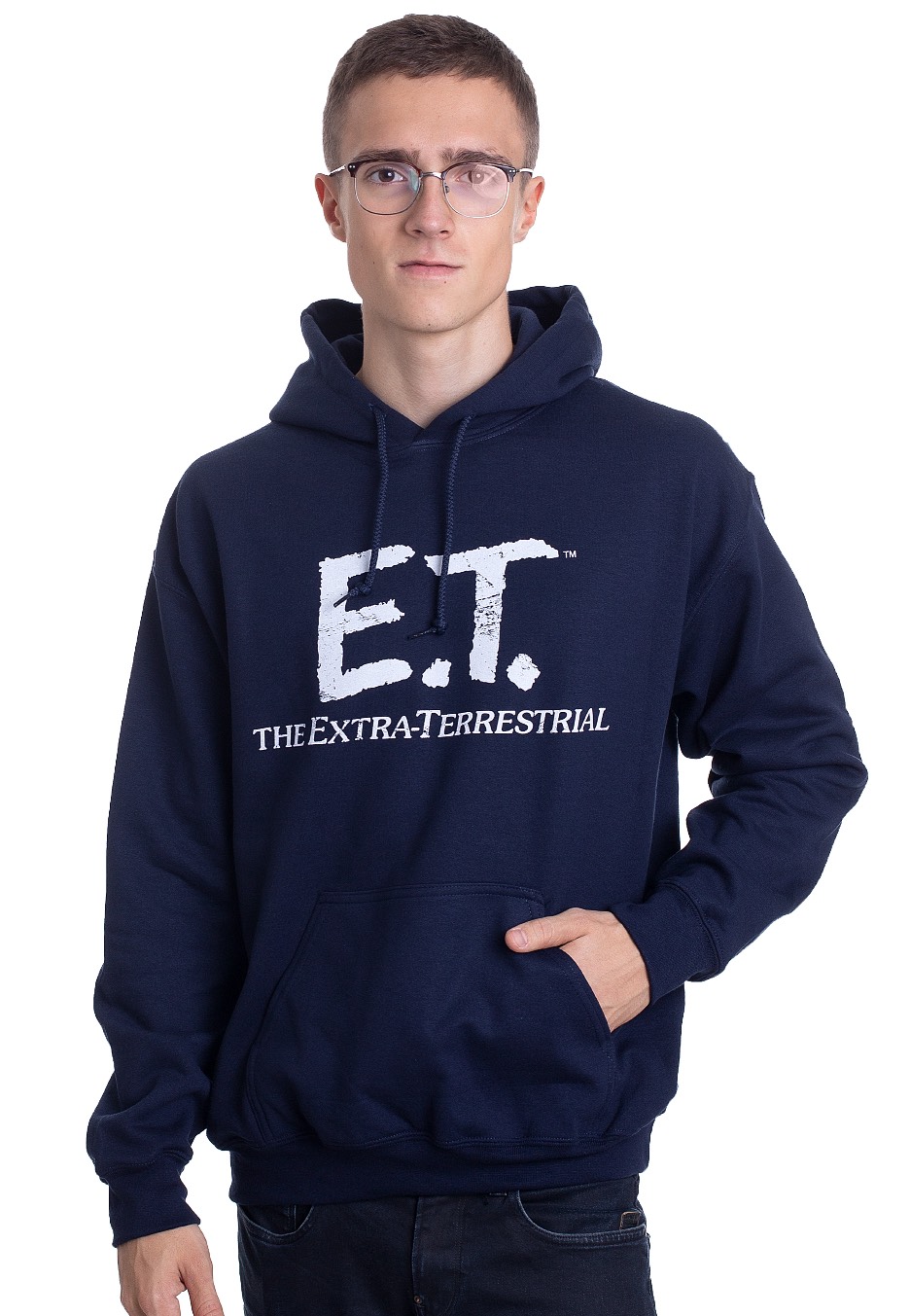 E.T. The Extra Terrestrial - Extra Terrestrial Distressed Navy - Hoodies