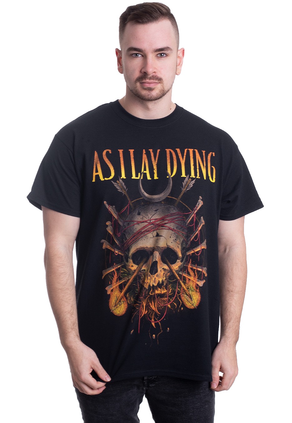 As I Lay Dying - Arrow Skull - - T-Shirts
