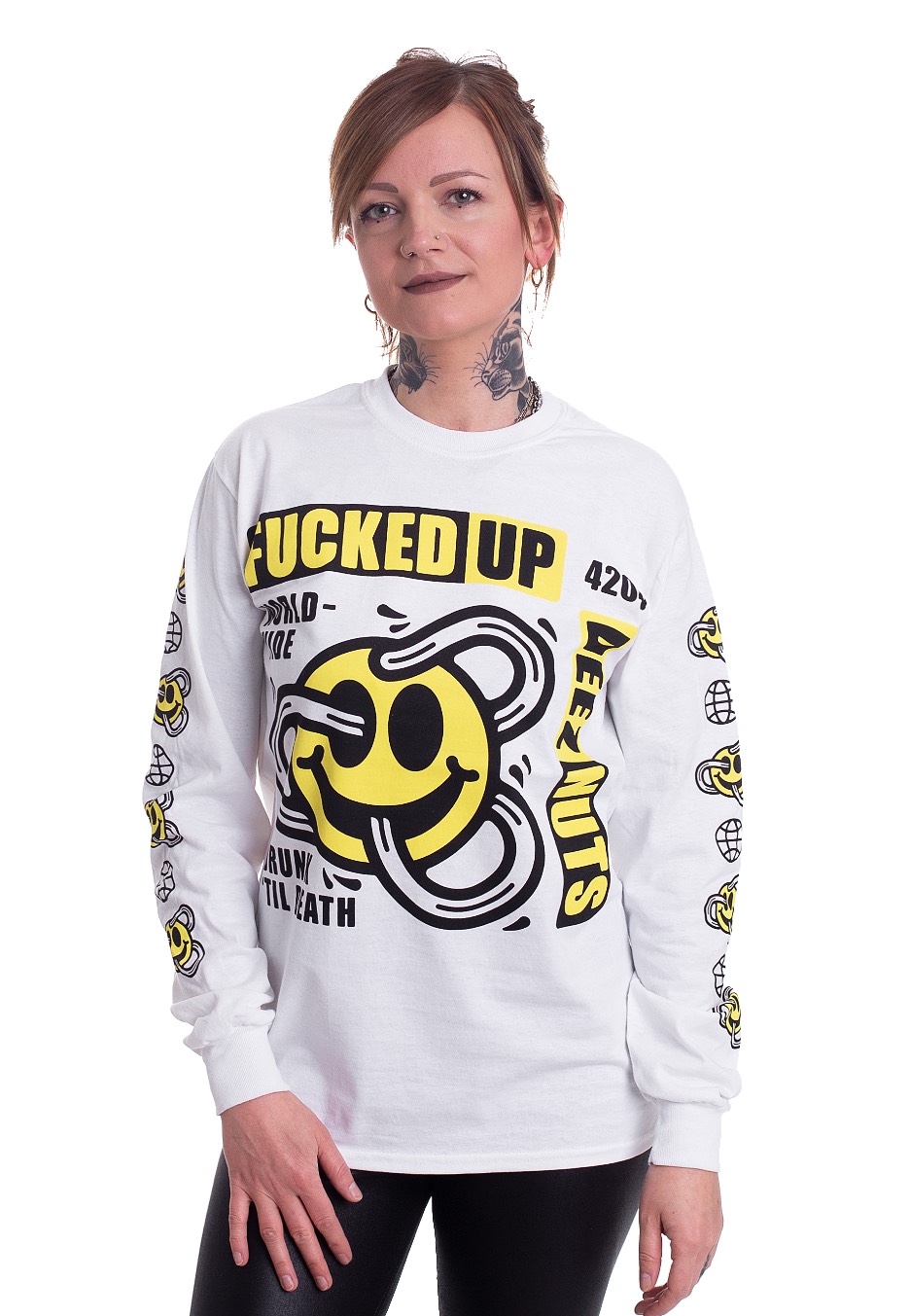 Deez Nuts - Fucked Up White - Longsleeves
