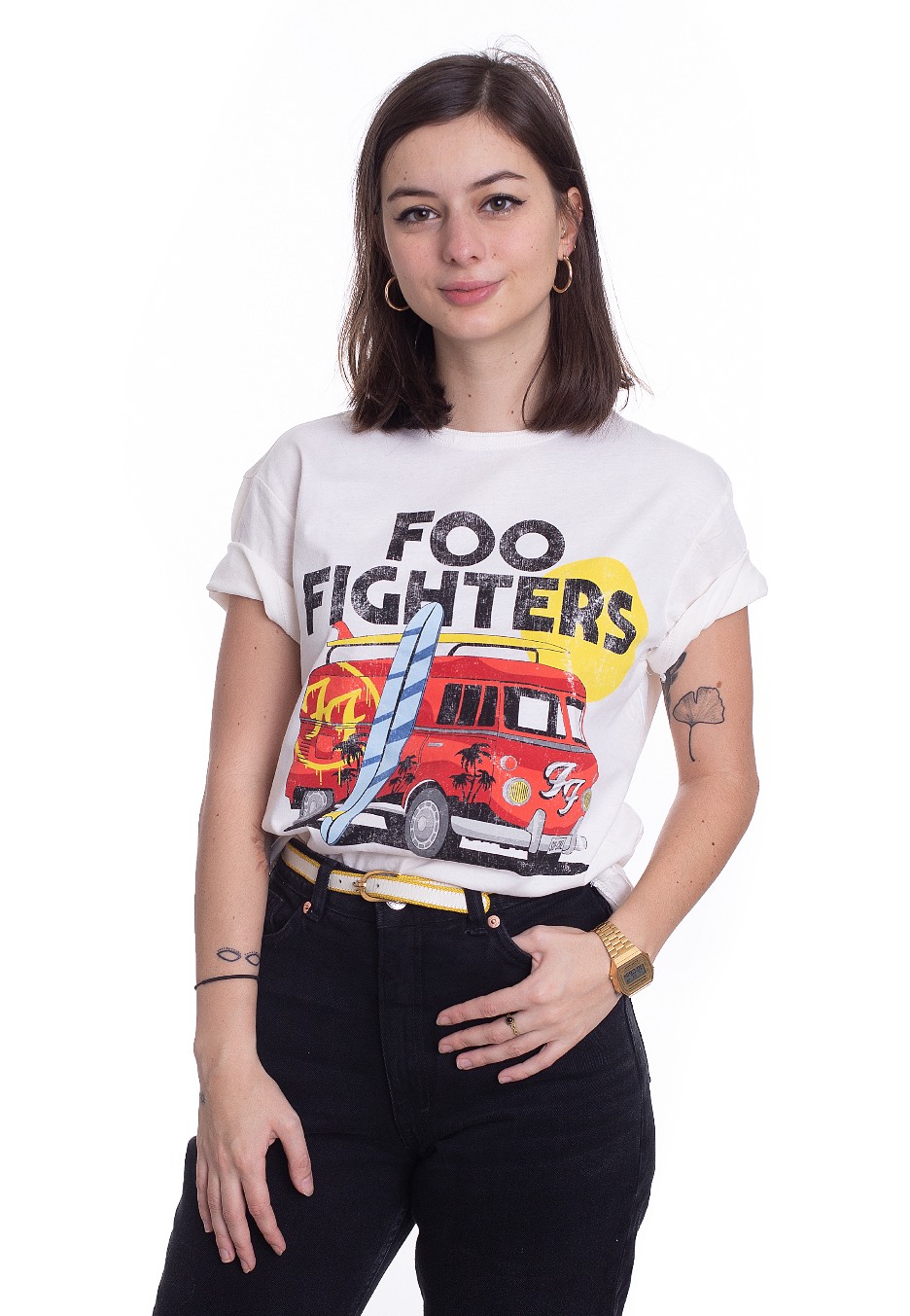 Foo Fighters - Camper Van Vintage White - - T-Shirts