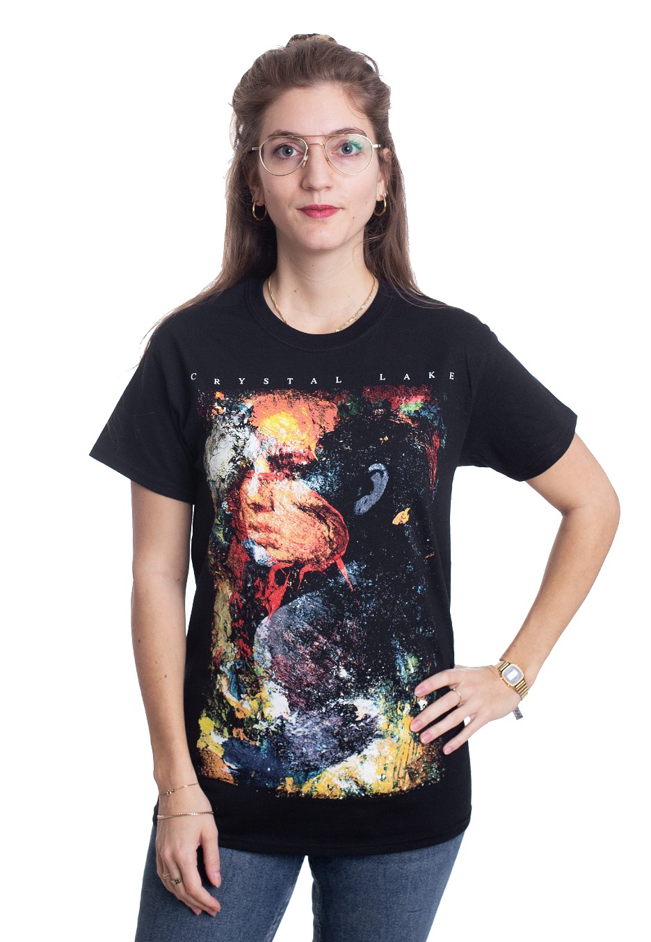 Crystal Lake - Painted Woman - - T-Shirts