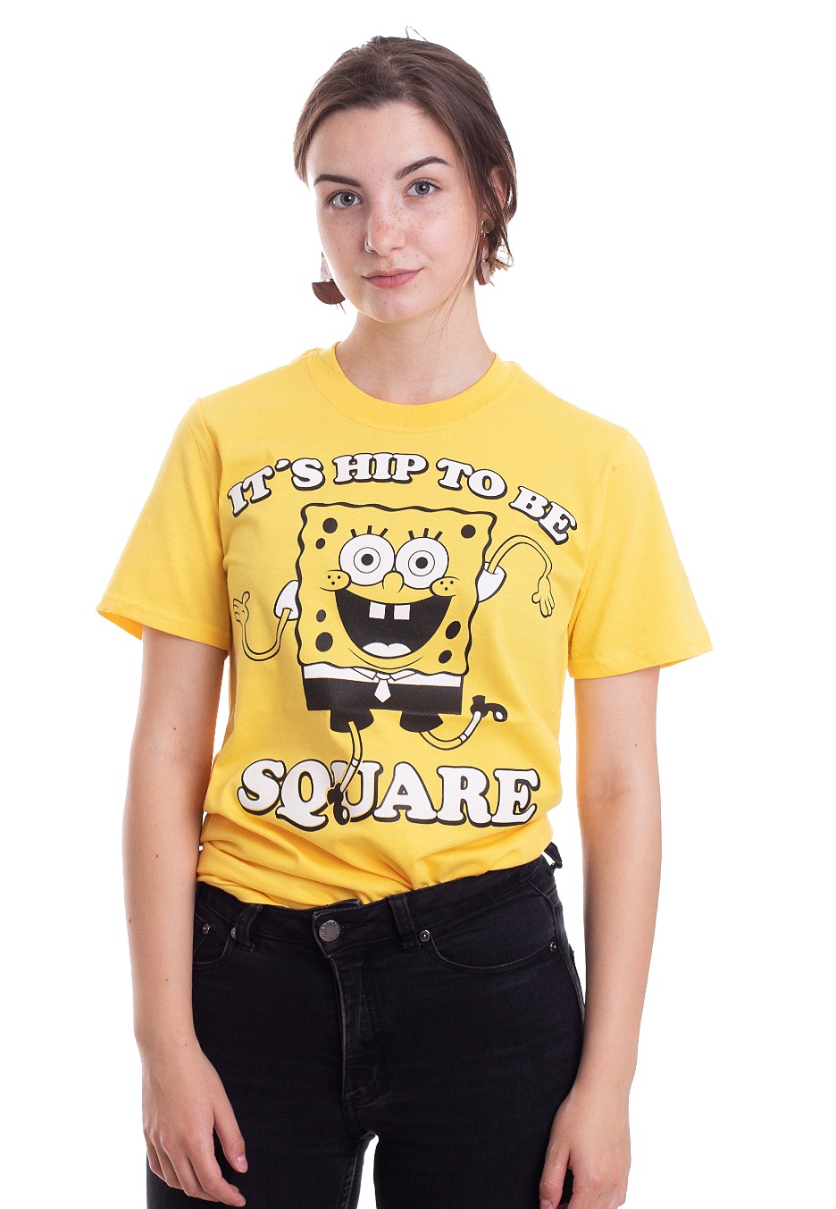 SpongeBob SquarePants - Hip To Be Square Yellow - - T-Shirts