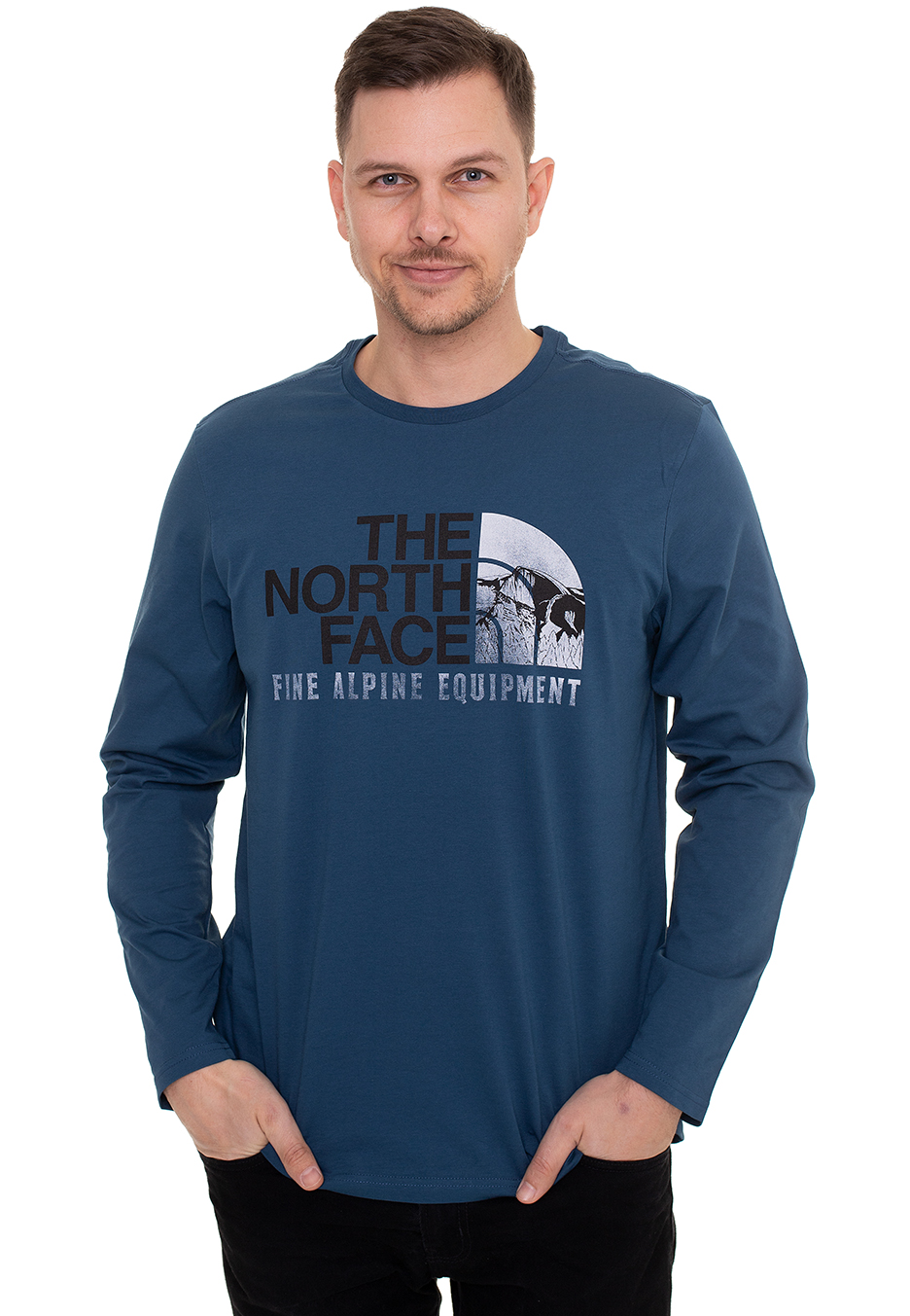 The North Face - Image Ideals Blue - Longsleeves