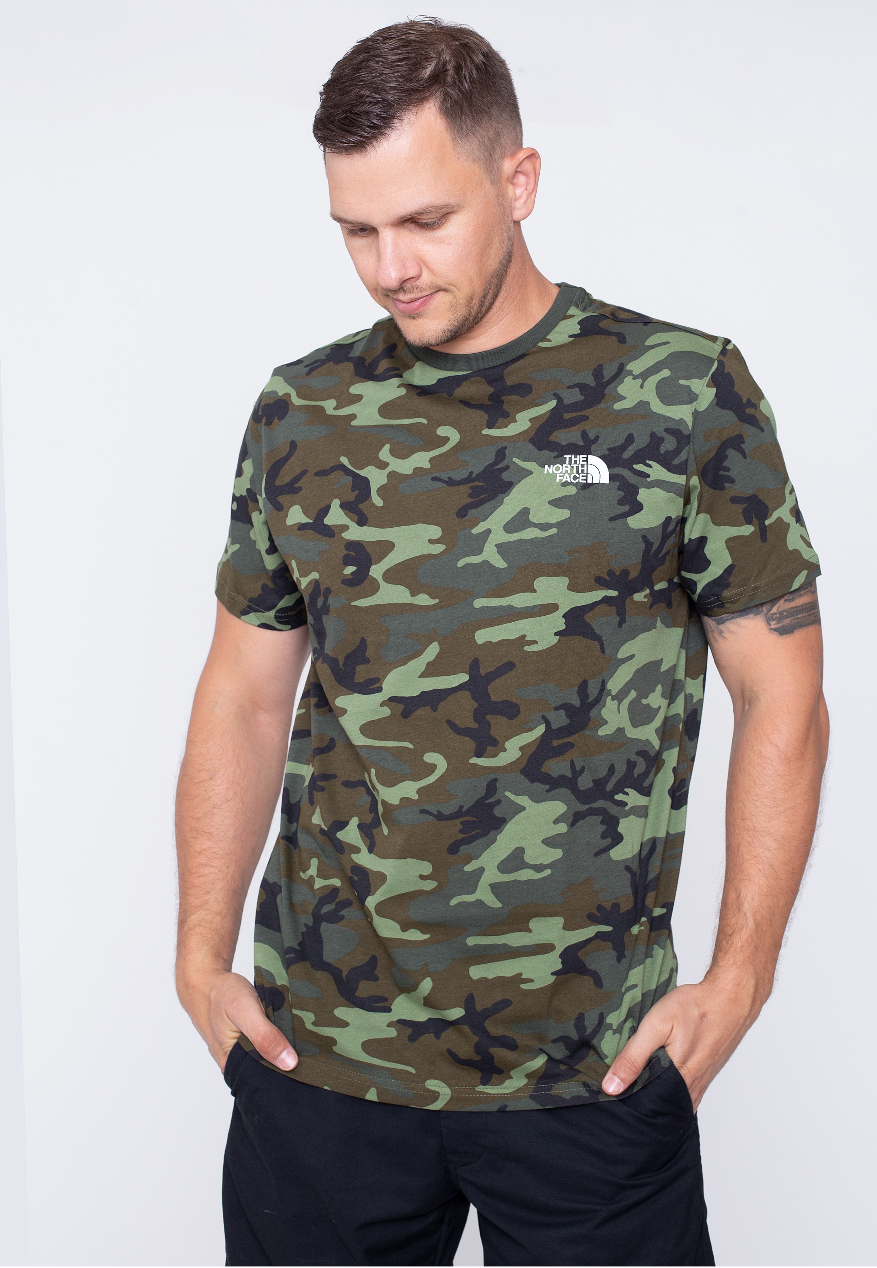 The North Face - Simple Dome EU Thyme Brushwood Camoprint - - T-Shirts