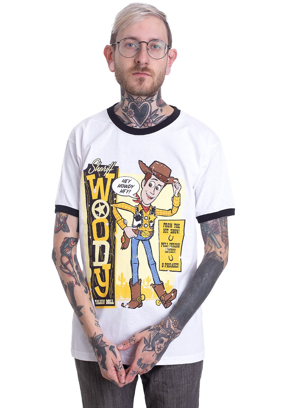 Toy Story - Sheriff Woody Ringer White - - T-Shirts