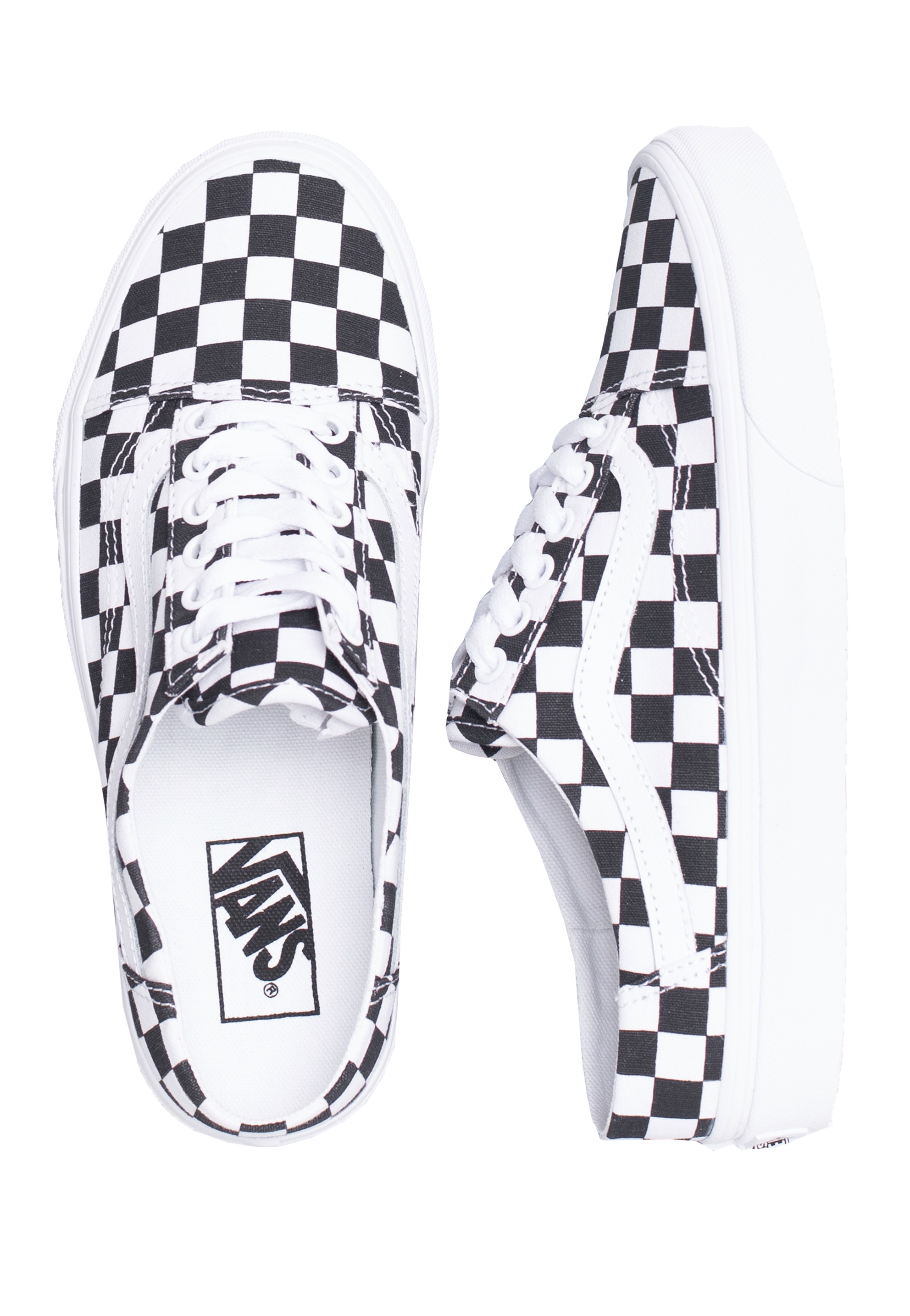 Vans - Old Skool Mule (Checkerboard) Black/True White - Skateschuhe
