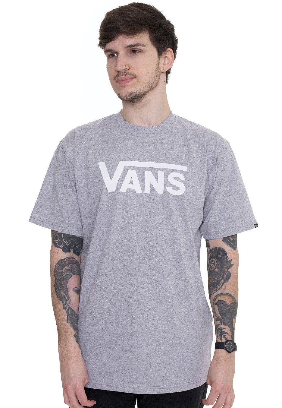 Vans - Classic Athletic Heather/White - - T-Shirts