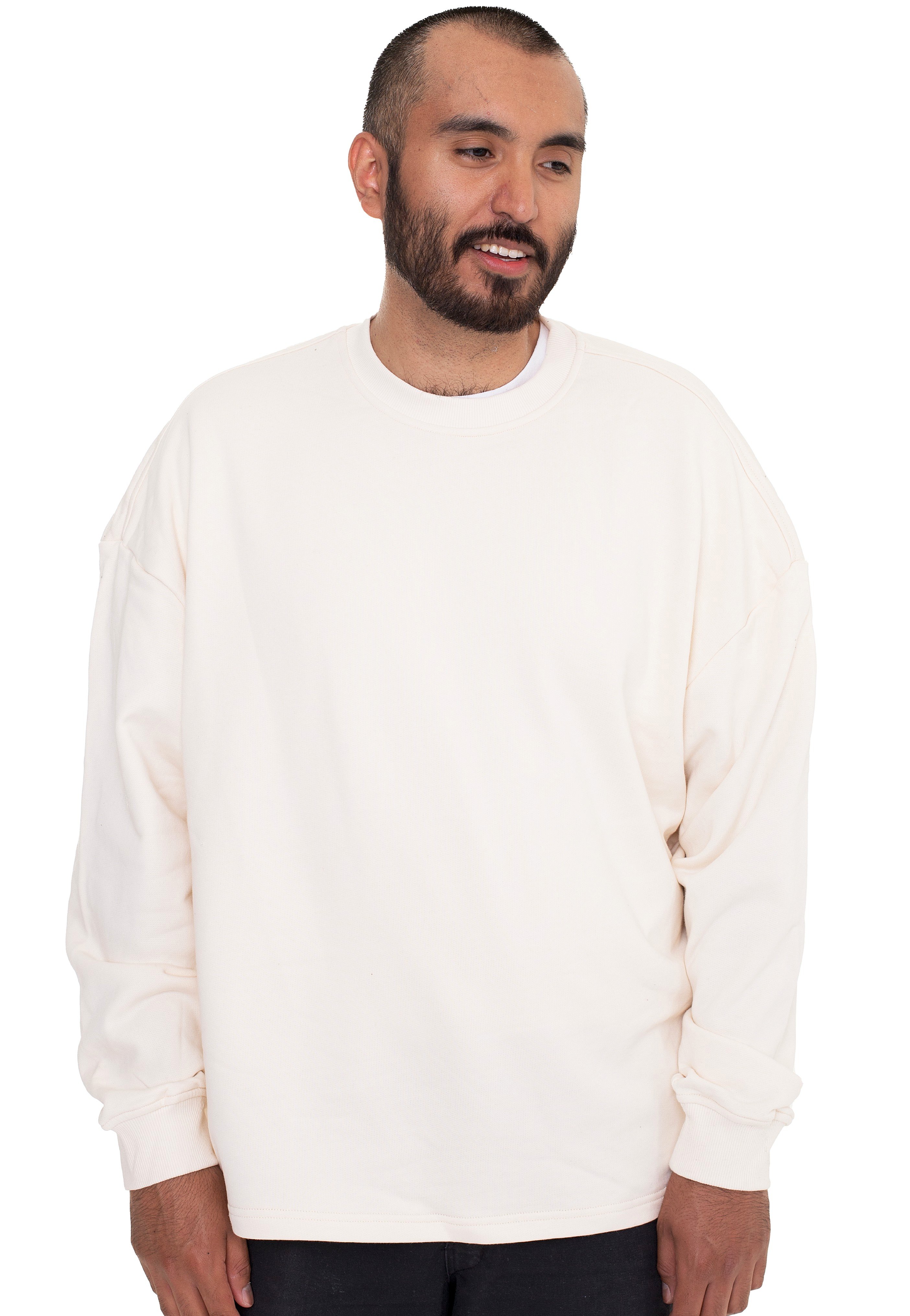 Urban Classics - Organic Oversized Boxy Whitesand - Sweater