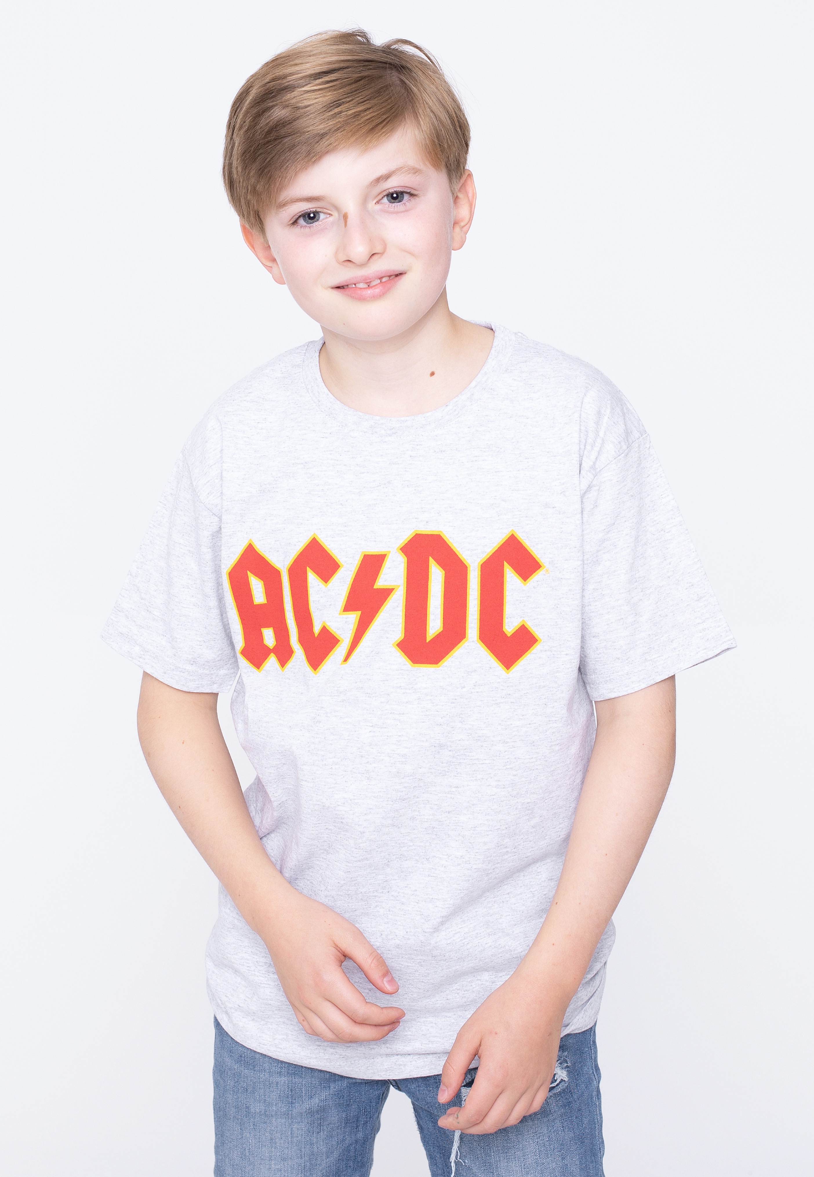 AC/DC - Logo Kids Heather - - Kinder
