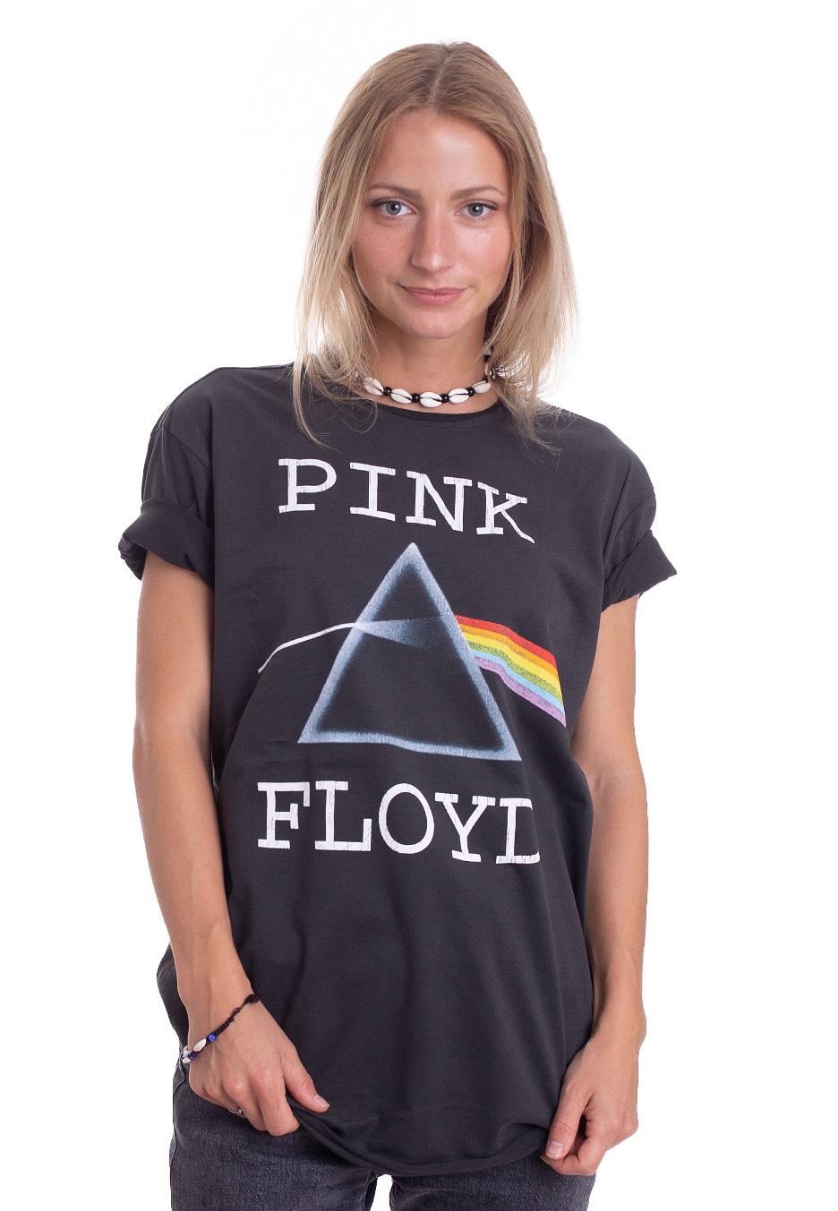 Pink Floyd - Dark Side Of The Moon Charcoal - - T-Shirts