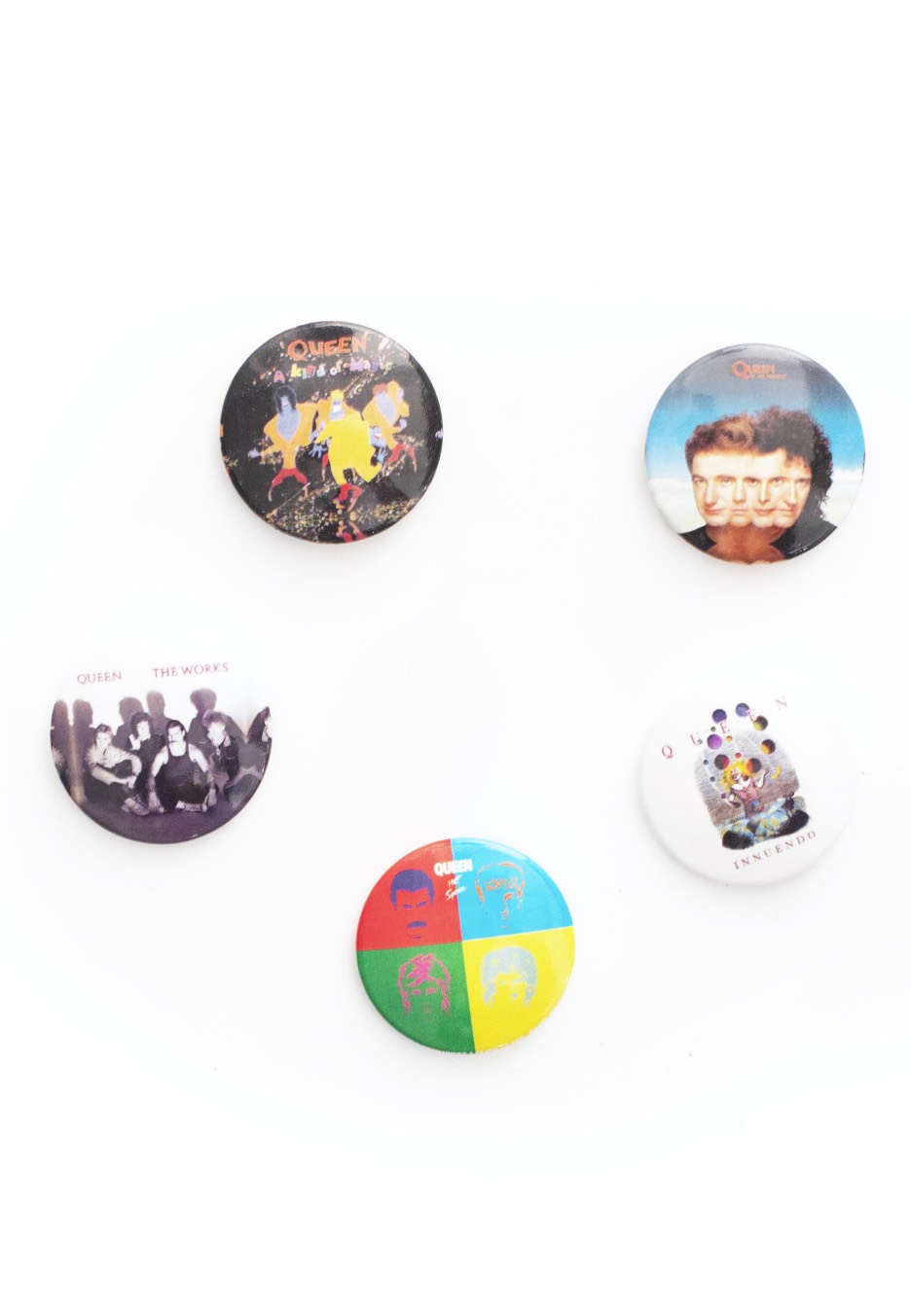 Queen - Later Albums Pack Of 5 - Buttons