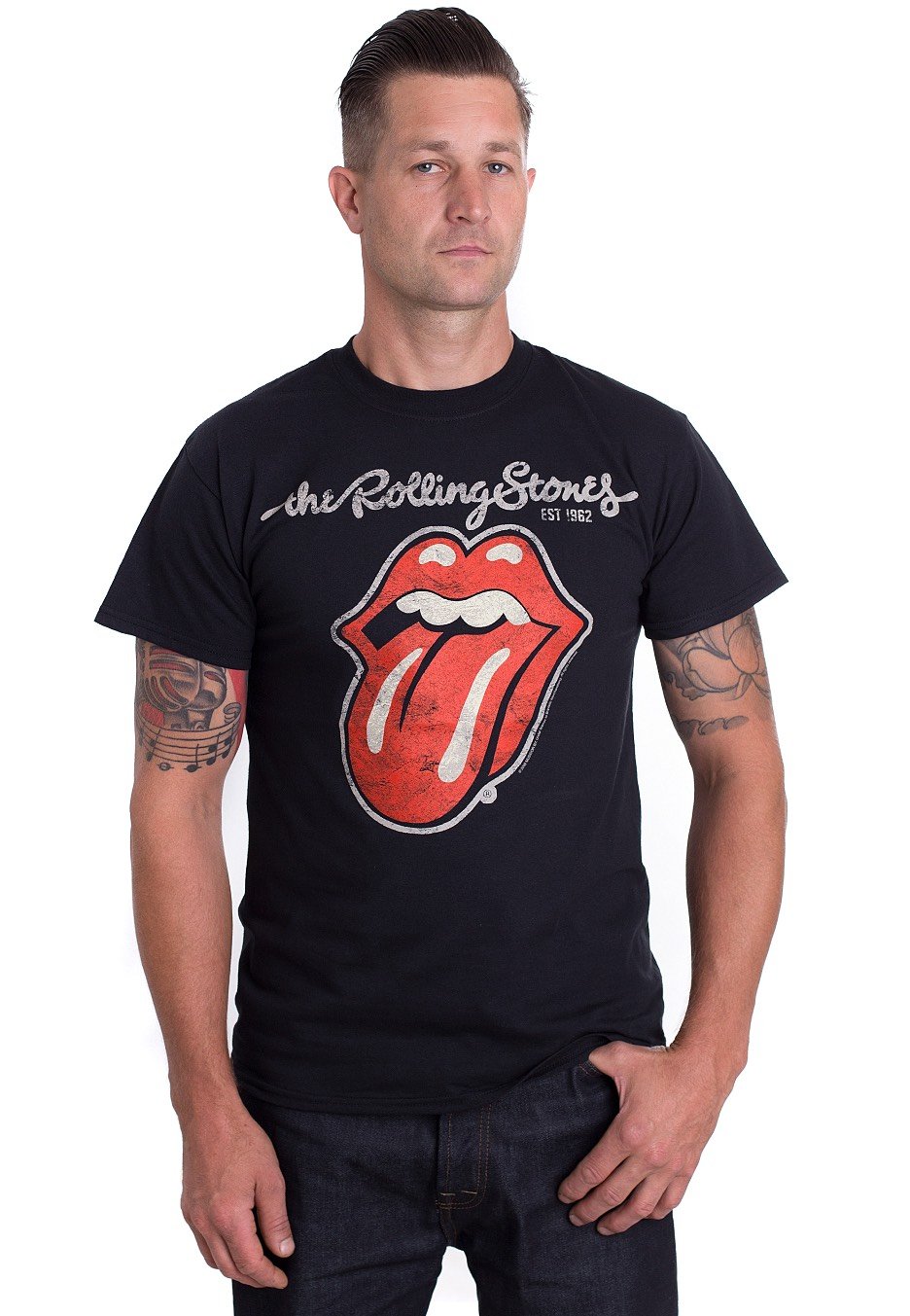 The Rolling Stones - Plastered Tongue - - T-Shirts