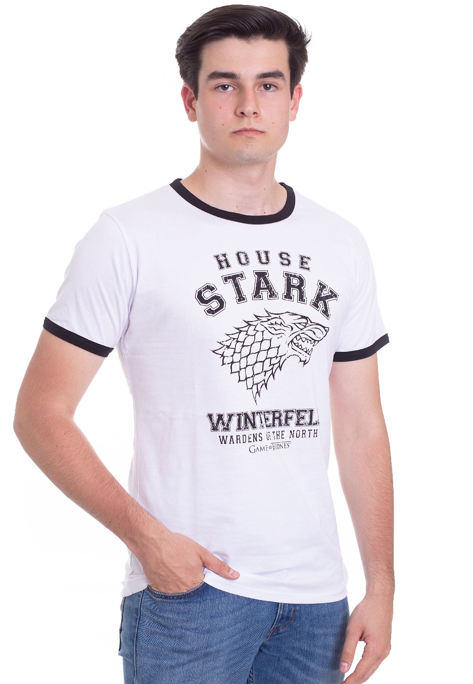 Game Of Thrones - House Stark White - - T-Shirts