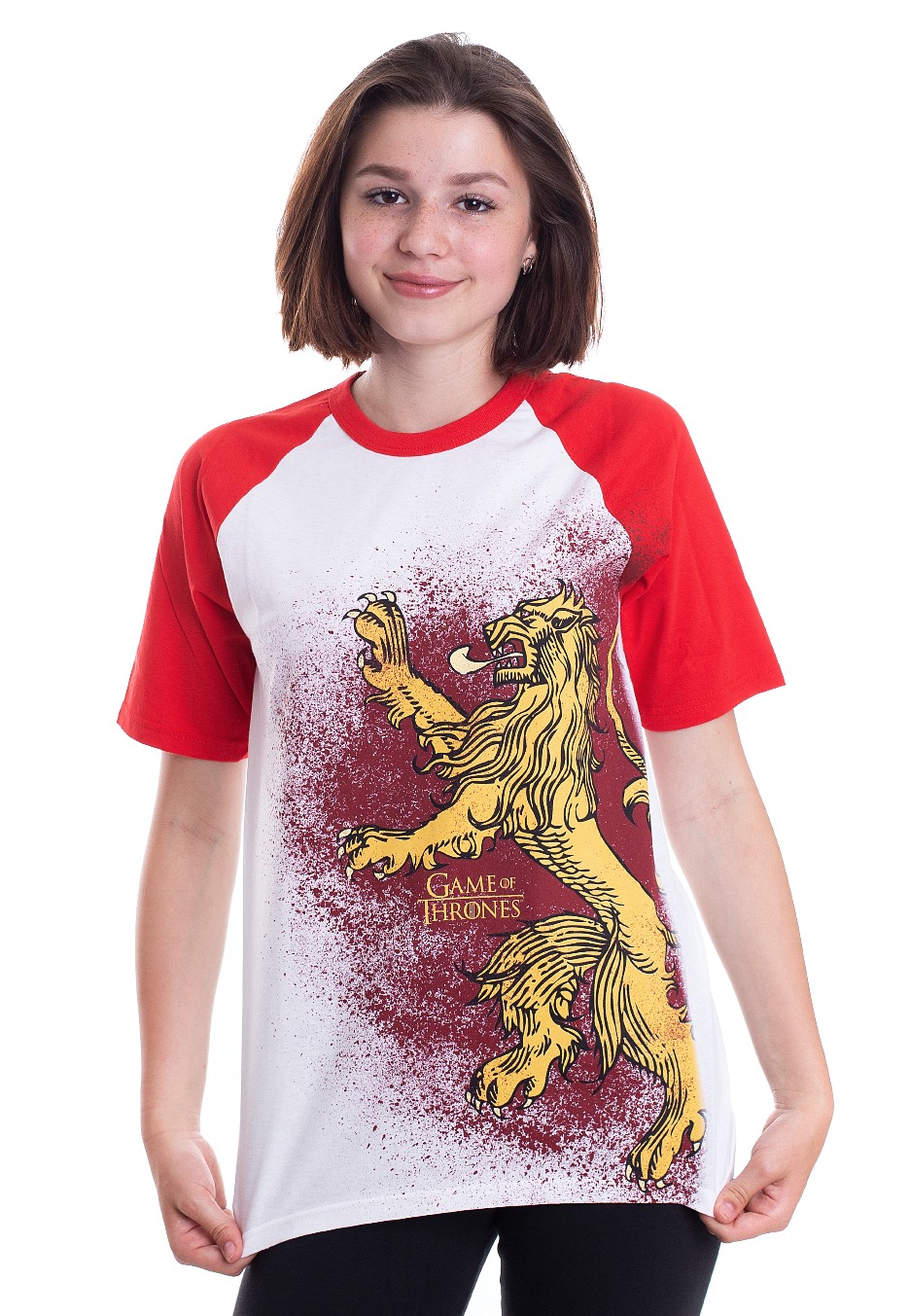 Game Of Thrones - Painted Lannister Raglan White - - T-Shirts