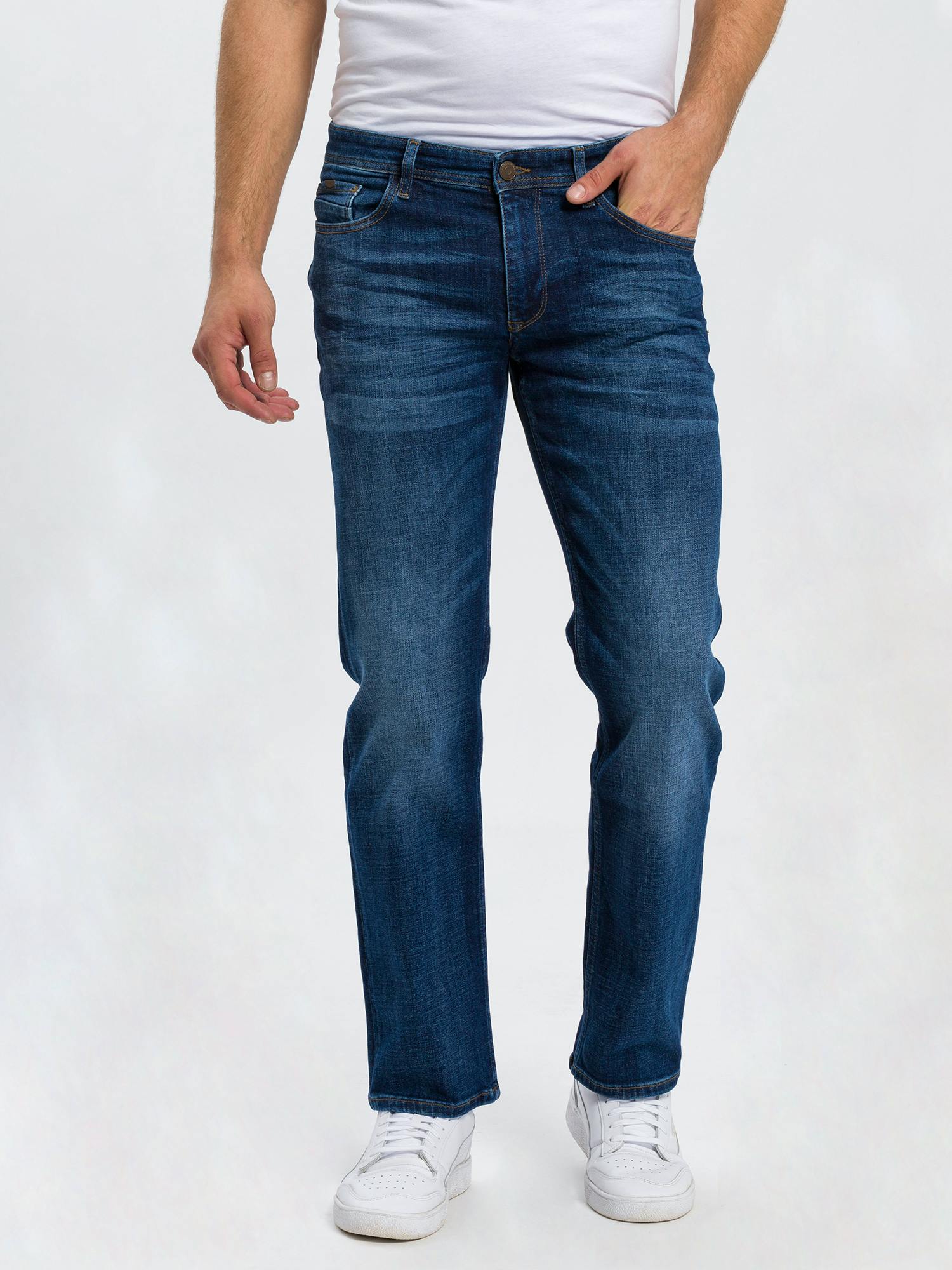 Cross Jeans Antonio 5 Pocket Pants dark mid blue