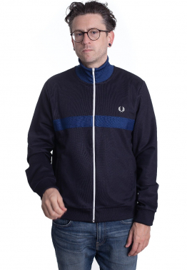 Fred Perry - Chest Panel Track Navy - Jacken