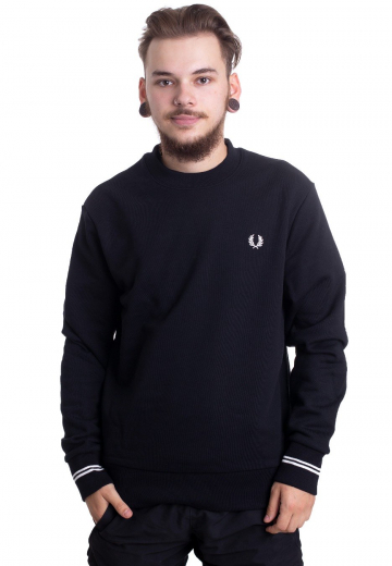 Fred Perry - Crew Neck Black - Sweater