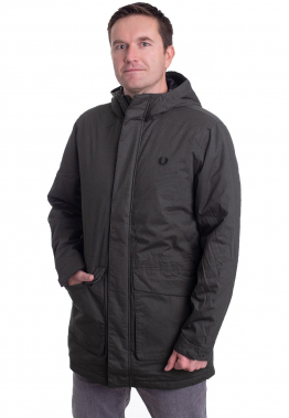 Fred Perry - Padded Hooded Hunting Green - Jacken