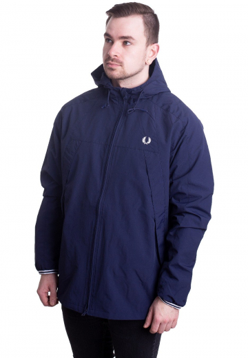 Fred Perry - Panelled Zip Through Carbon Blue - Jacken