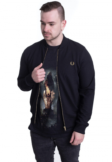 Fred Perry - Twill Track Black - Jacken
