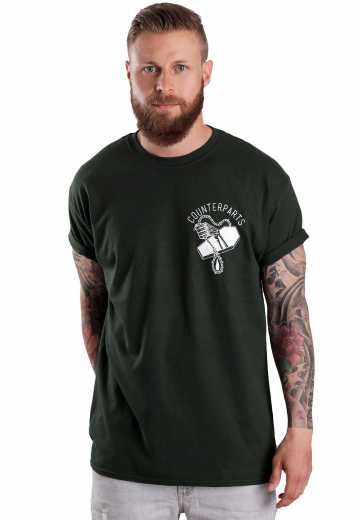 Counterparts - Sling Forest Green - - T-Shirts