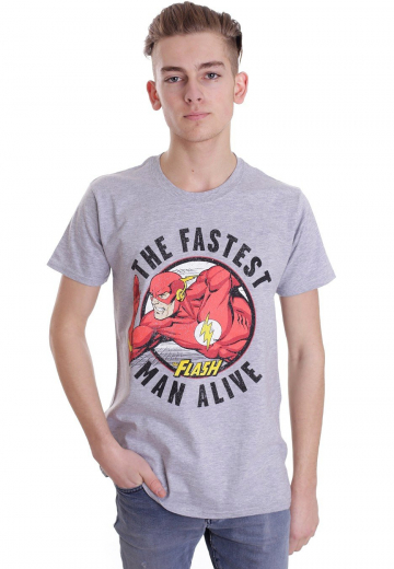 Justice League - Flash Fastest Man Alive Sportsgrey - - T-Shirts