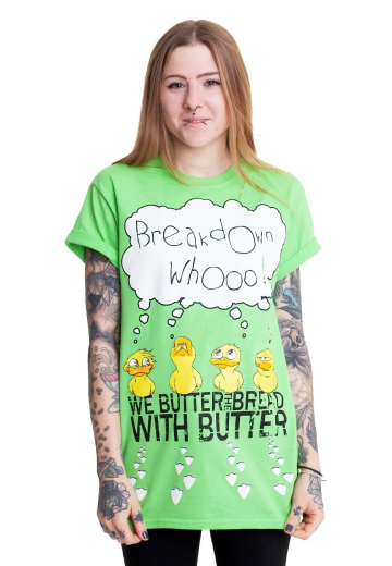 We Butter The Bread With Butter - Entchen Lime - - T-Shirts