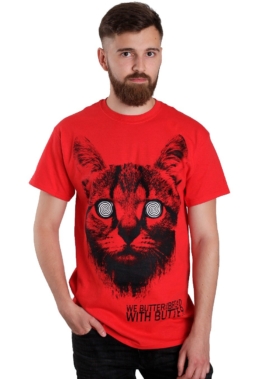 We Butter The Bread With Butter - Katze Red - - T-Shirts