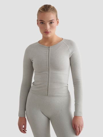 aim'n Ribbed Seamless Zip Übergangsjacke