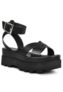 Altercore - Zoe Black - Girl Sandalen - Schwarz - EU 36 - Synthetic/Synthetic/Gummi,Kunstleder