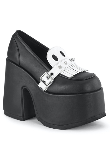 DemoniaCult - Camel 58 Black Vegan Leather - Girl Sandalen - Schwarz - EU 40 - Synthetic/Textile/Gummi