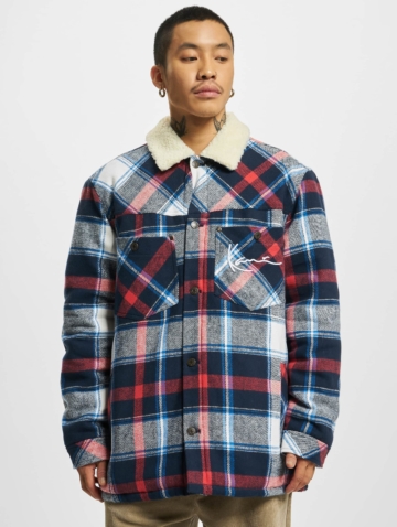 Karl Kani KM223-017-1 Chest Signature Heavy Flannel Shirt Jacket