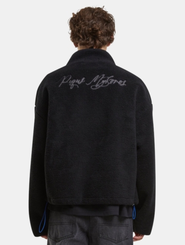 PEQUS Mykonos Script Teddy Fleece Übergangsjacke