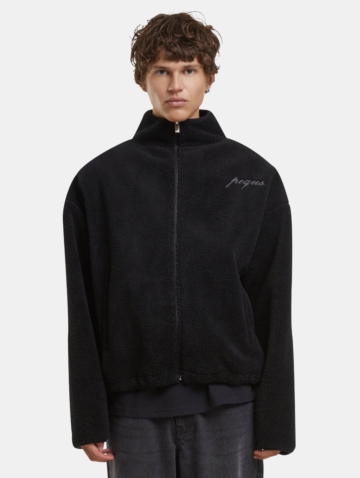 PEQUS Mykonos Script Teddy Fleece Übergangsjacke