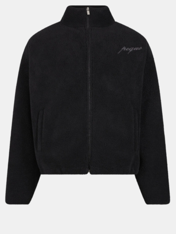 PEQUS Mykonos Script Teddy Fleece Übergangsjacke