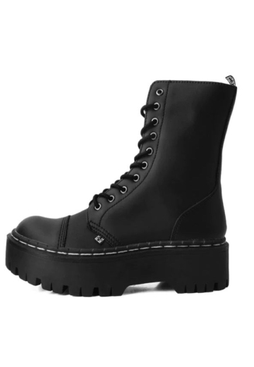 T.U.K. - Double D 10 Eye Black - Girl Schuhe - Schwarz - EU 36 - Synthetic/Textile/Gummi,Kunstleder