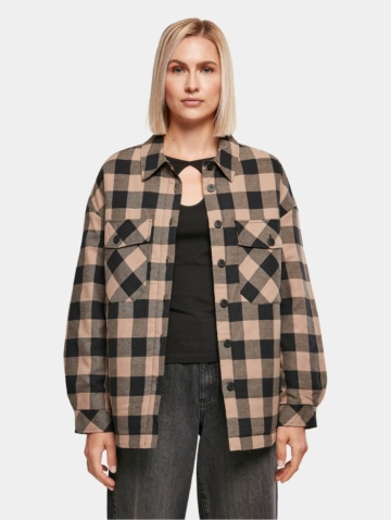 Urban Classics Ladies Flanell Padded Overshirt