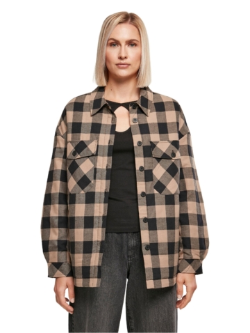 Urban Classics Ladies Flanell Padded Overshirt