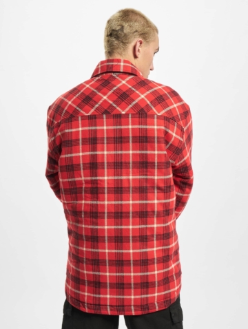 Urban Classics Plaid Quilted Shirt Jacket