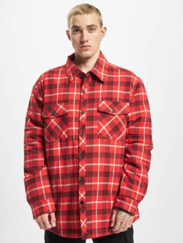 Urban Classics Plaid Quilted Shirt Jacket