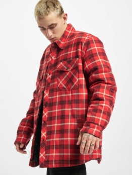 Urban Classics Plaid Quilted Shirt Jacket