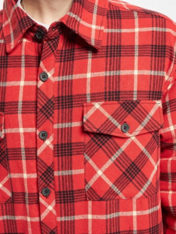 Urban Classics Plaid Quilted Shirt Jacket