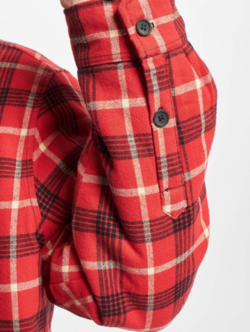 Urban Classics Plaid Quilted Shirt Jacket