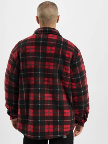 Urban Classics Plaid Teddy Lined Shirt Jacket