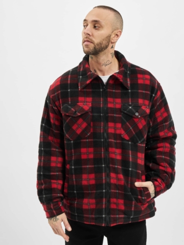 Urban Classics Plaid Teddy Lined Shirt Jacket