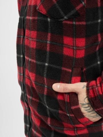 Urban Classics Plaid Teddy Lined Shirt Jacket