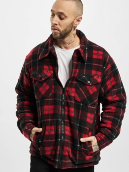 Urban Classics Plaid Teddy Lined Shirt Jacket