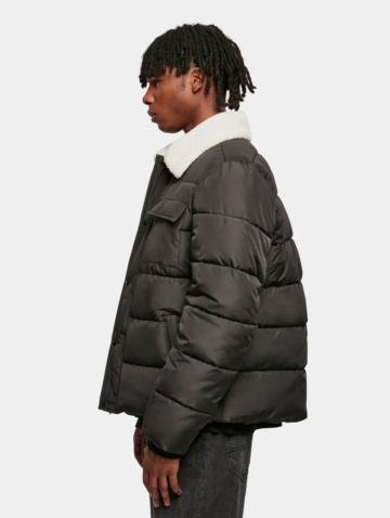 Urban Classics Sherpa Collar Padded Shirt Jacket