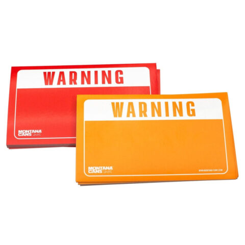 Montana Warning Sticker Pack – Red / Yellow