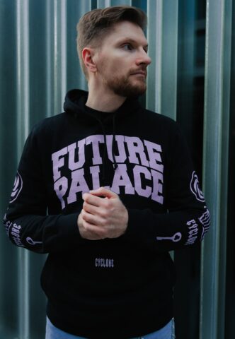 Future Palace – College – Hoodie – Schwarz – L – 50% Baumwolle, 50% Polyester
